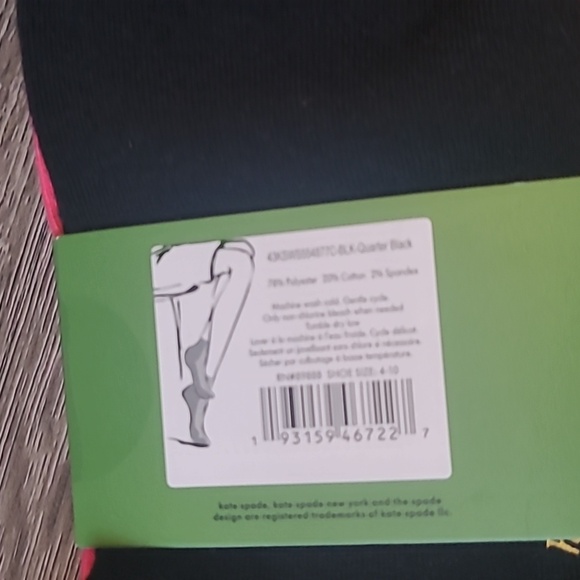 Kate Spade 3 Pairs Socks - Picture 3 of 5